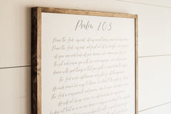 Psalm 103 | Framed Wooden Art