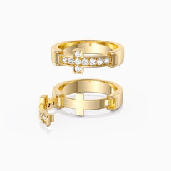 Personalized Eternal Love Cross Promise Ring