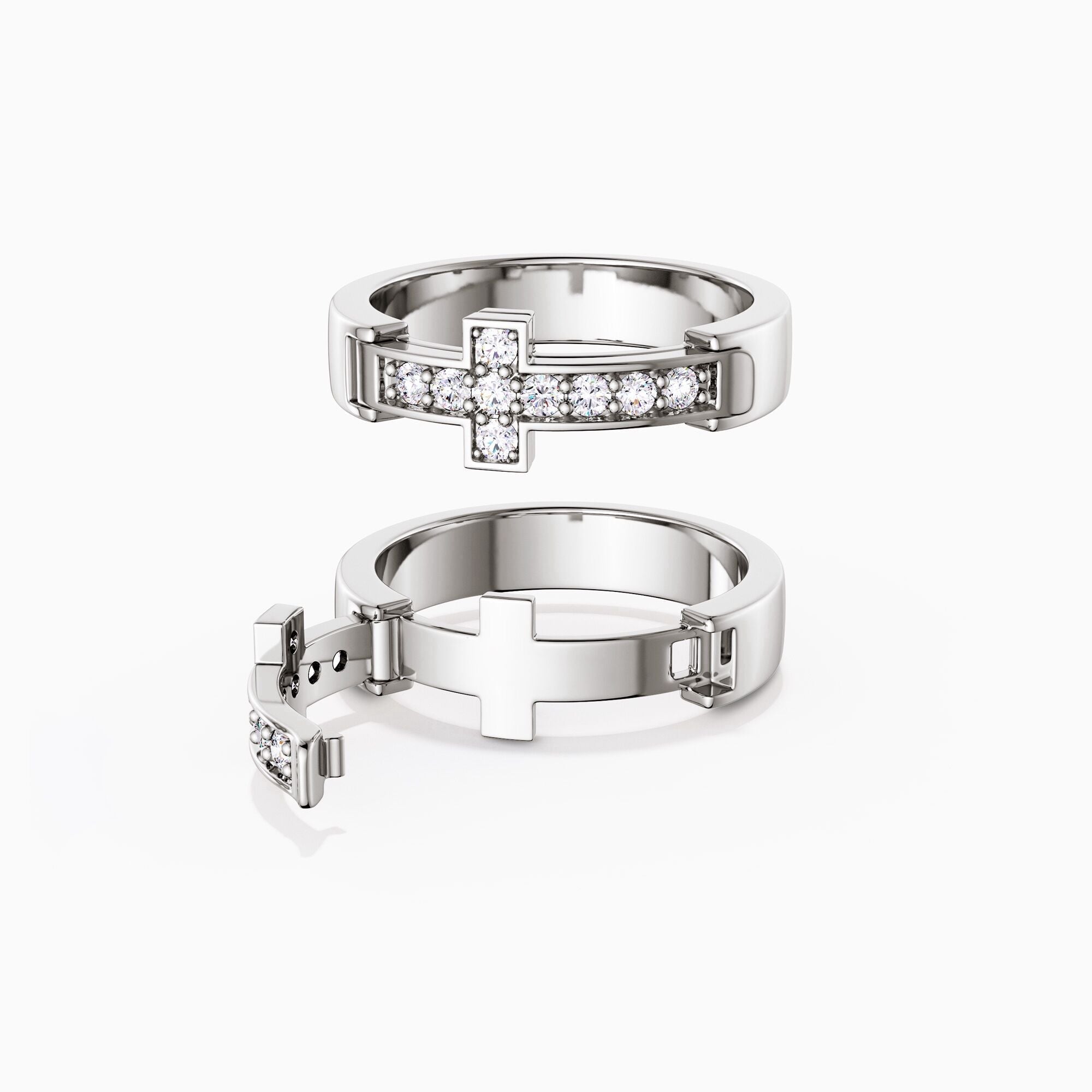 Personalized Eternal Love Cross Promise Ring