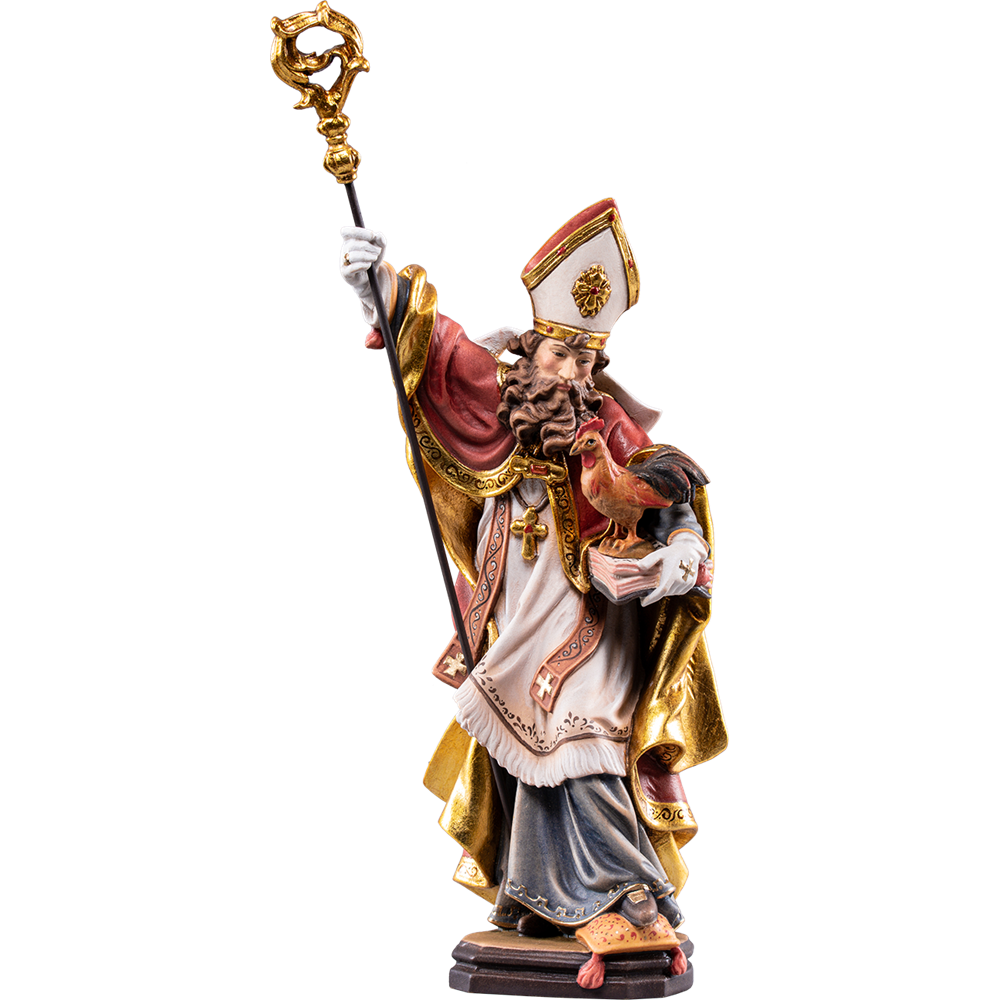 Saint Valentine with Book and Rooster Model II Figurine