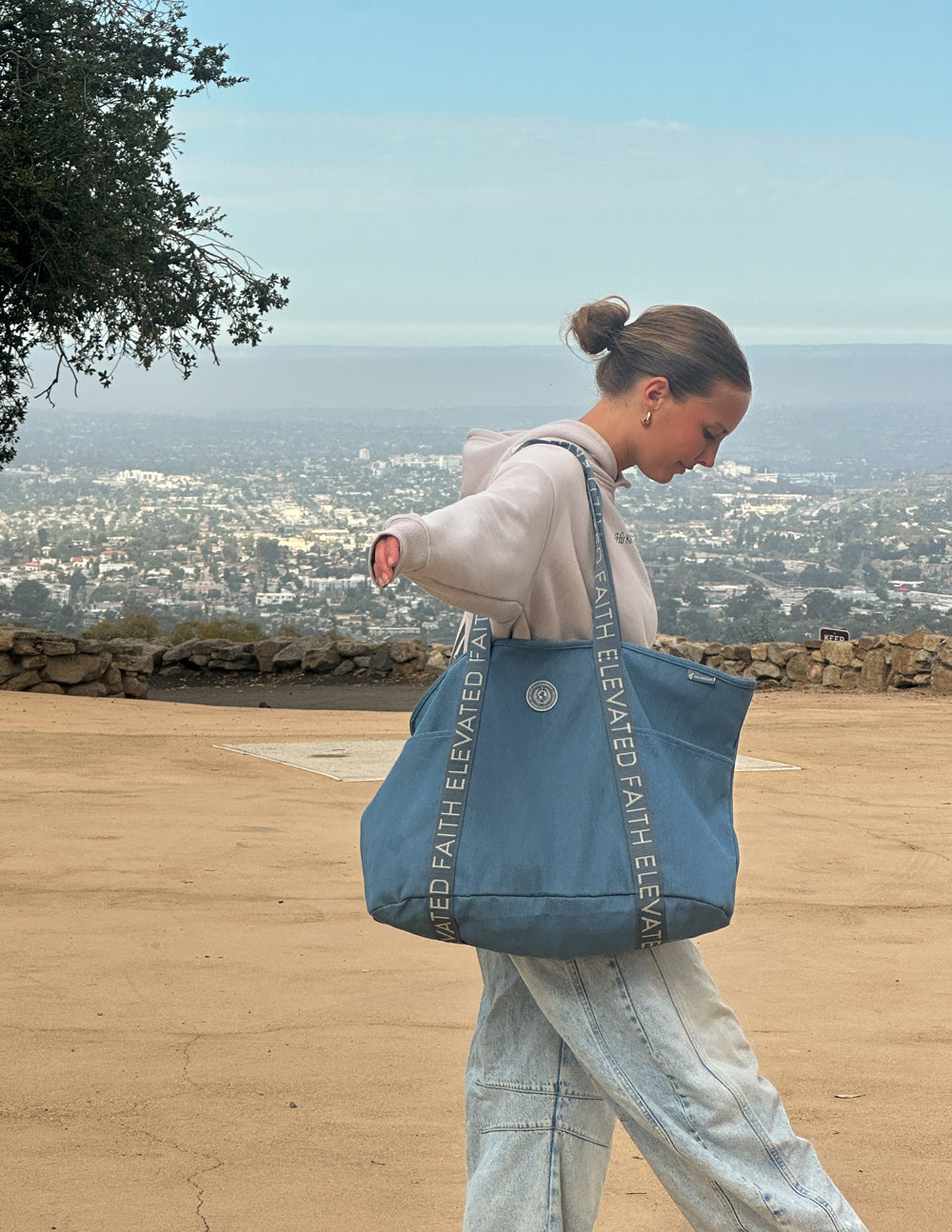 The Large Everyday Denim Tote Patch Kit