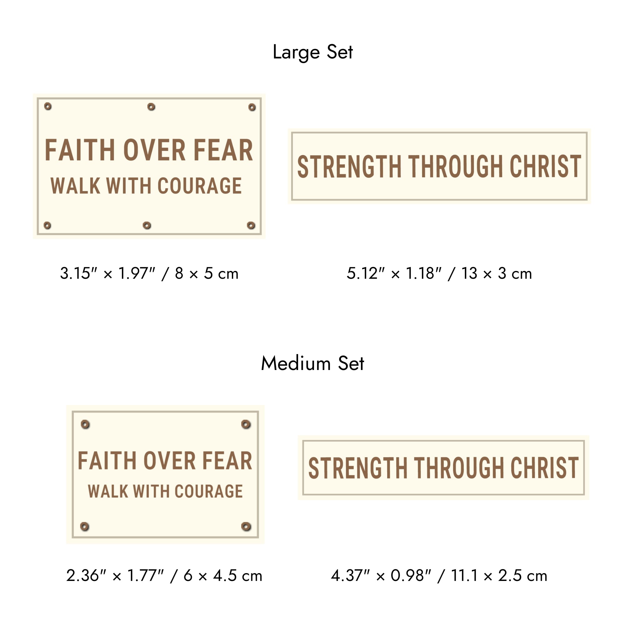 Faith-Inspired Statement Velcro Patch– Random Sets