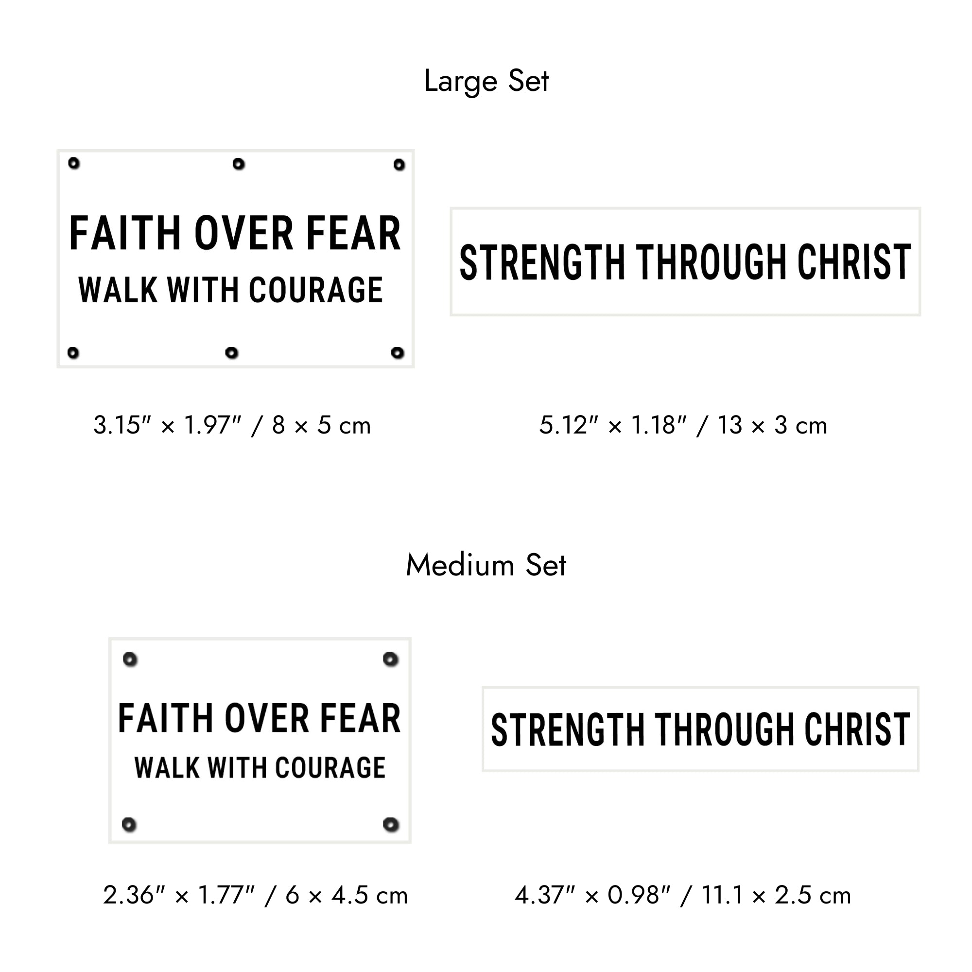 Faith-Inspired Statement Velcro Patch– Random Sets