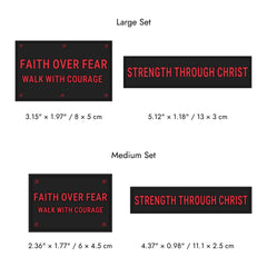 Faith-Inspired Statement Velcro Patch– Random Sets