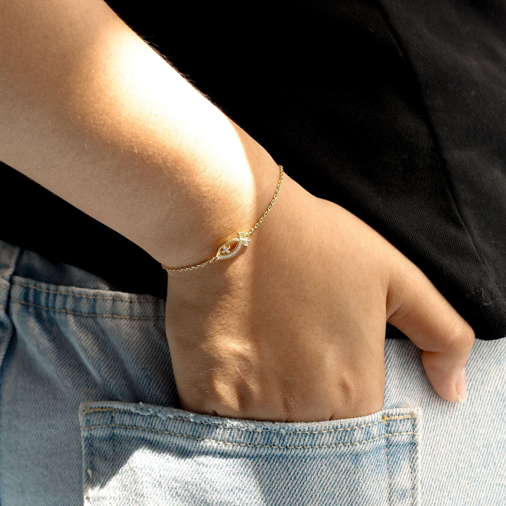 Anchor of Faith Ichthys Bracelet