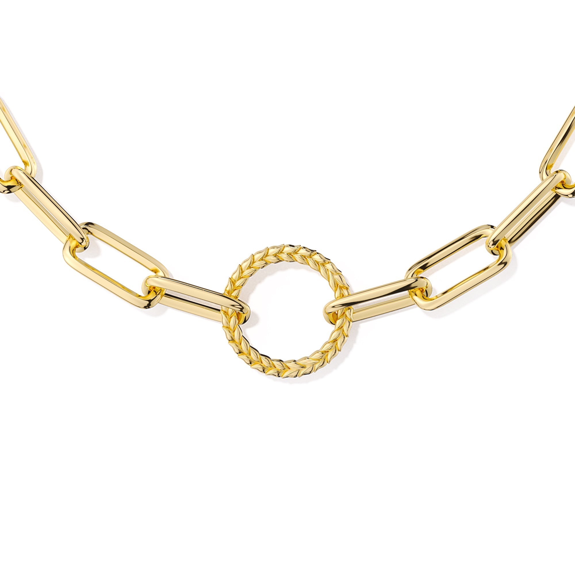 Manna Charm Builder Paperclip Chain Bracelet