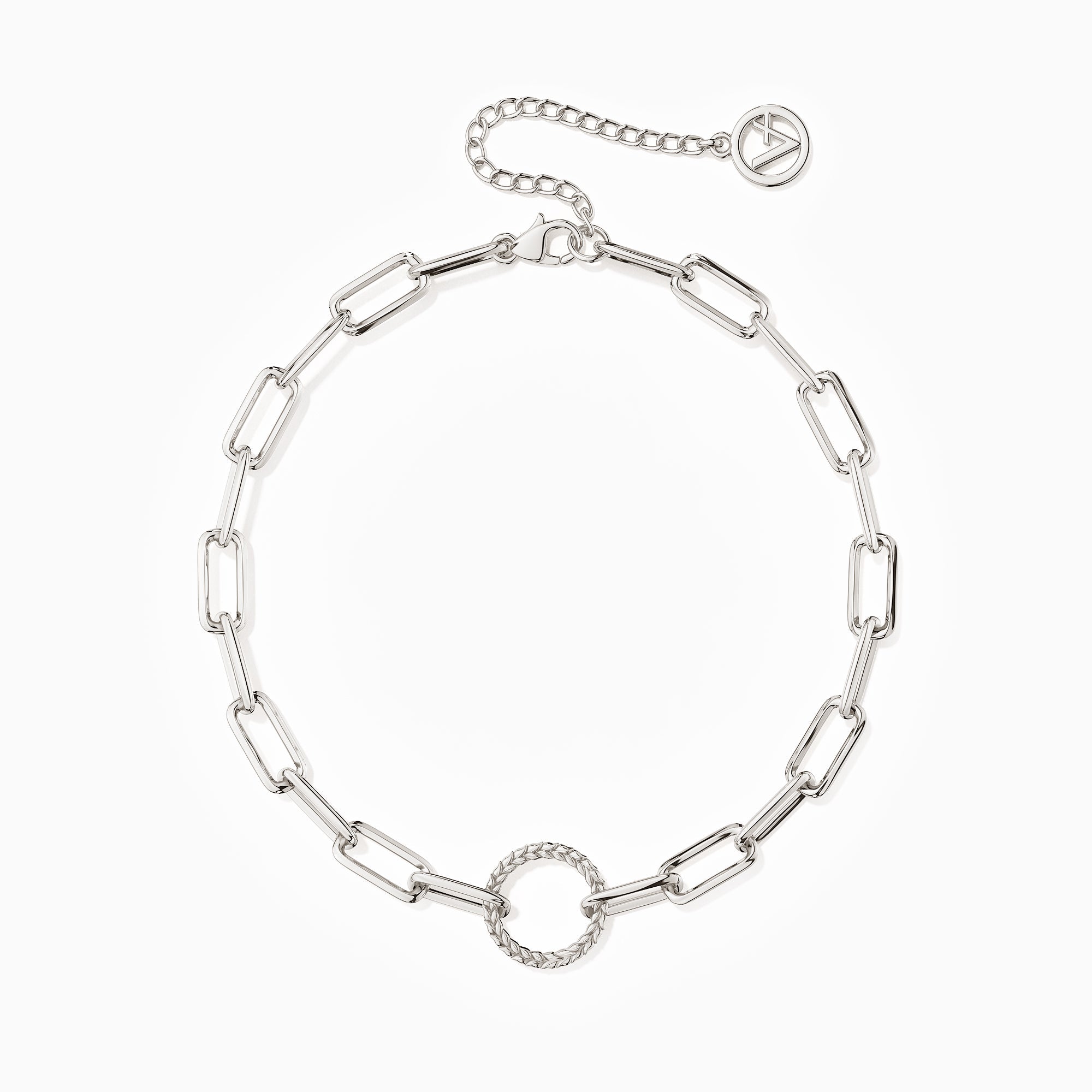 Manna Charm Builder Paperclip Chain Bracelet