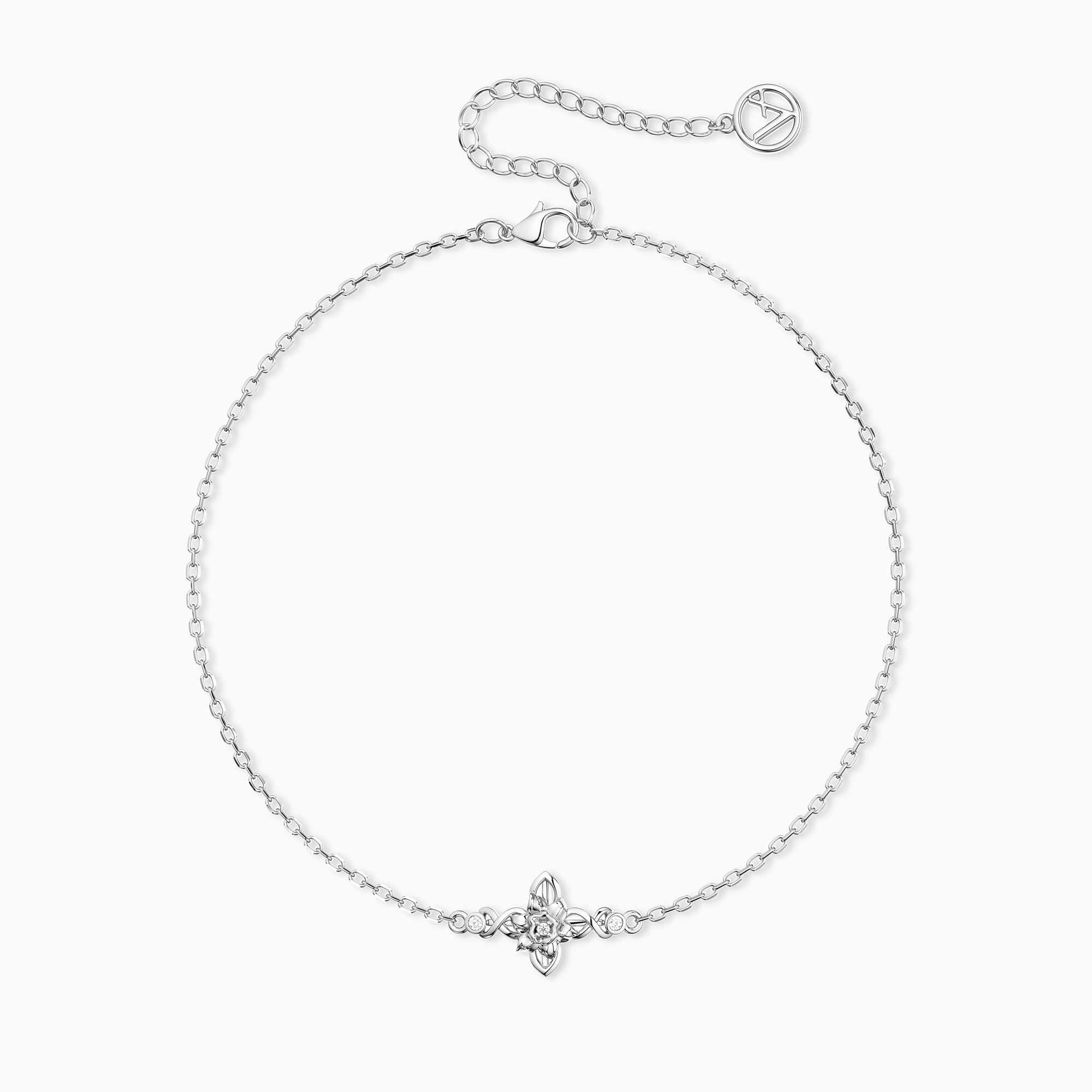 Floral Cross March Daffodils Bracelet