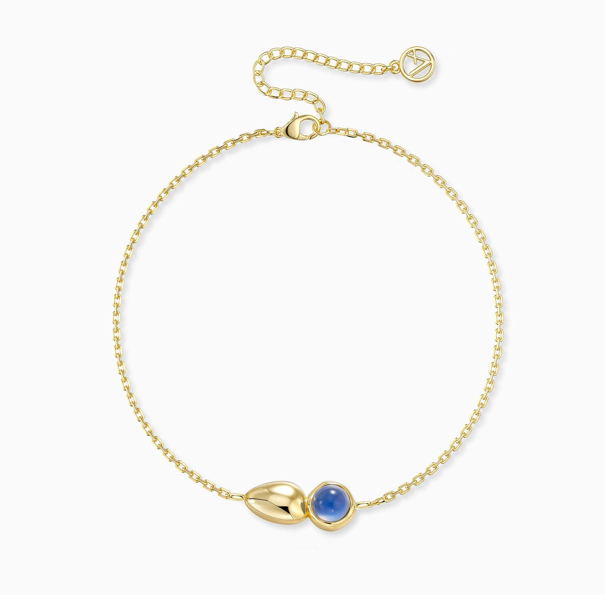 Seren Droplet Gemstone Fluid Bracelet