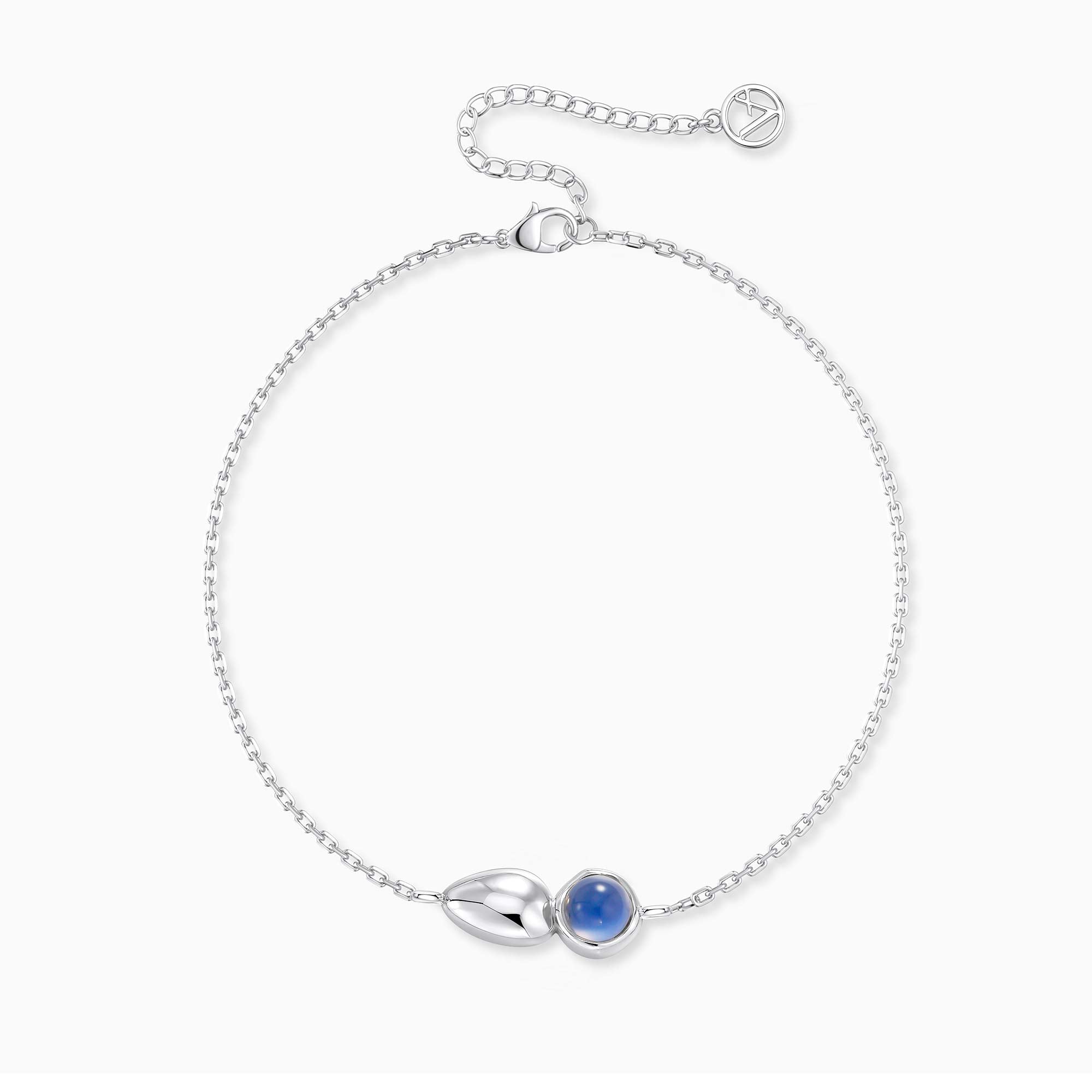 Seren Droplet Gemstone Fluid Bracelet