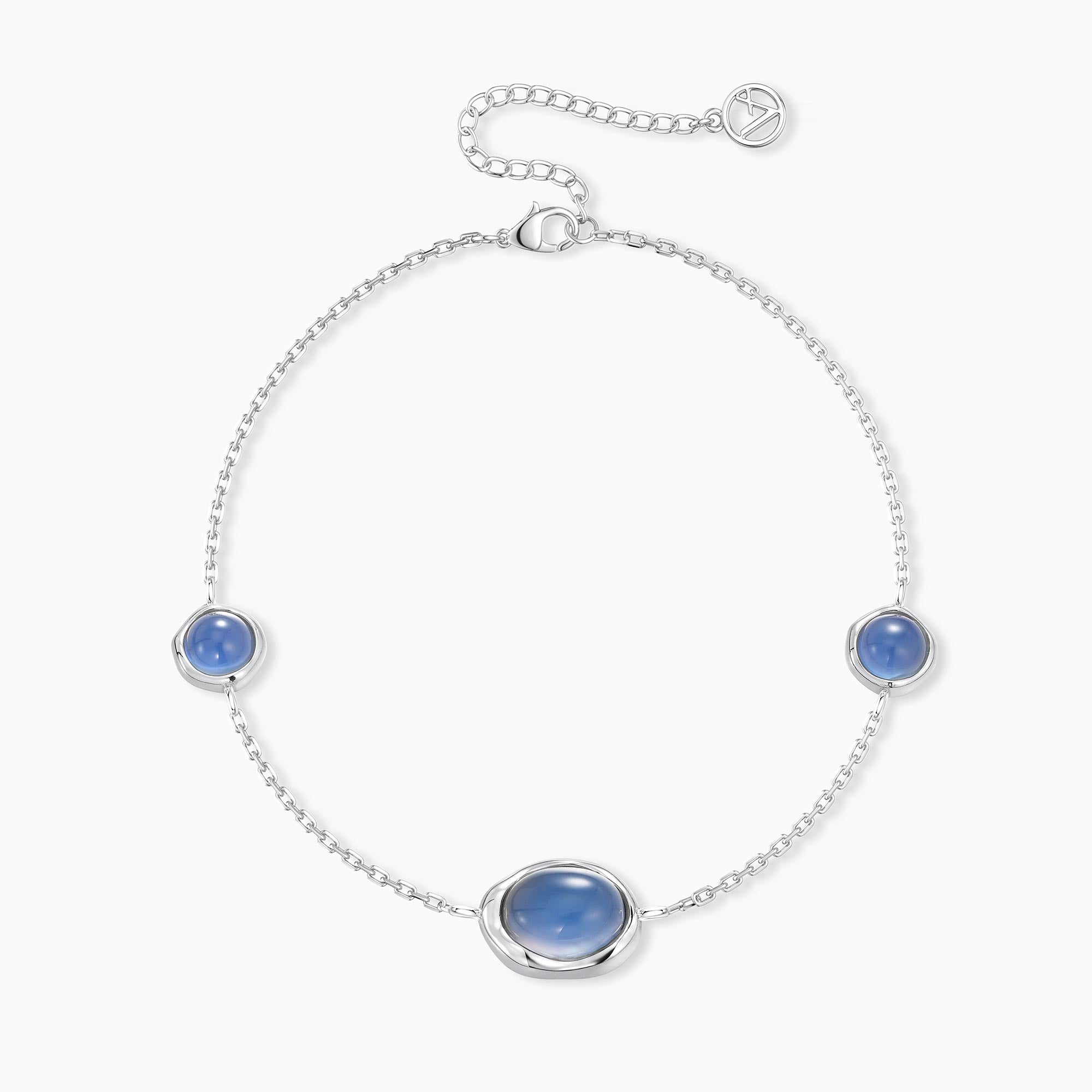 Seren Droplet Gemstone Station Bracelet