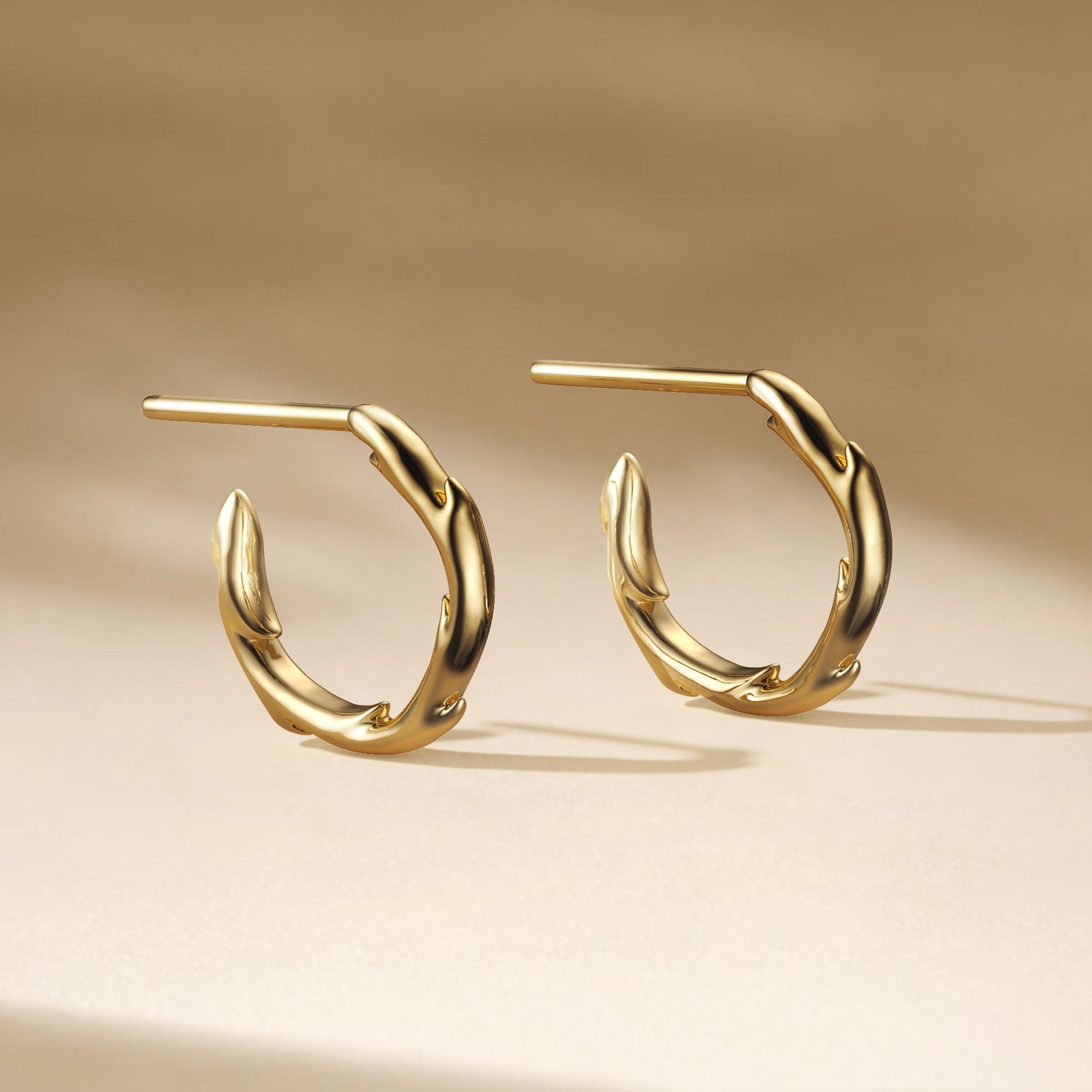 Thorn Touch Hoop Earrings