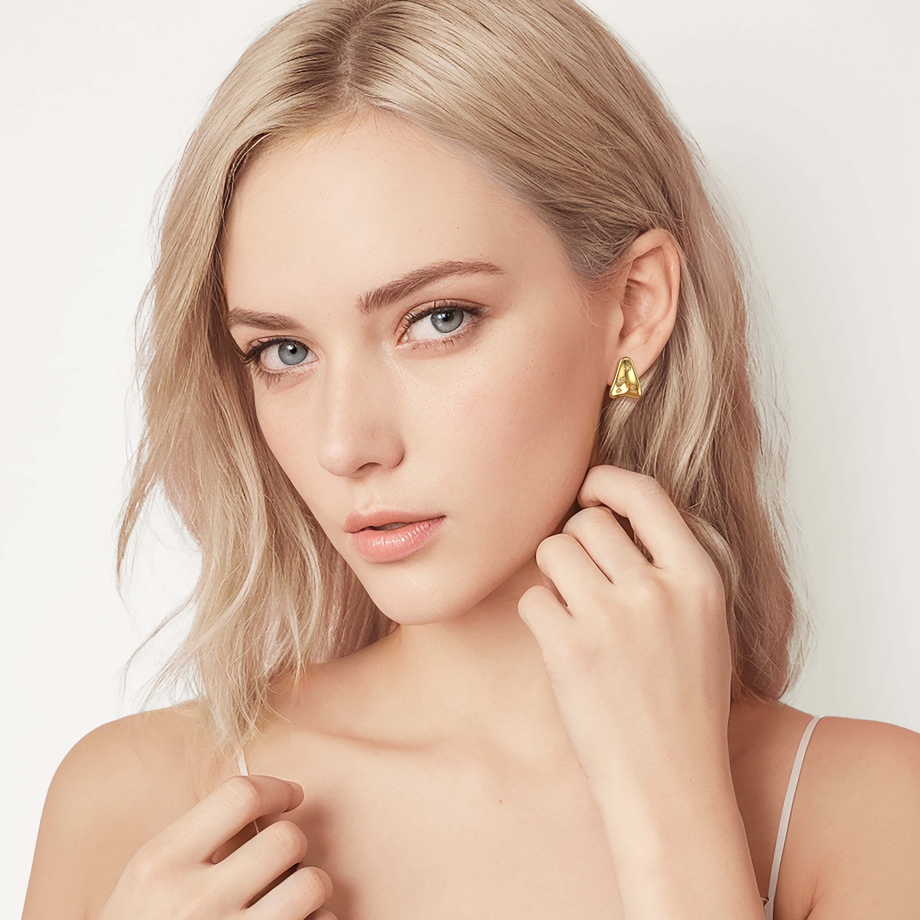 Celestial Cosmic Star Stud Earrings