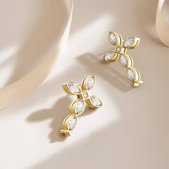 Sacred Jesus Fish Cross Earrings