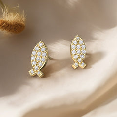 Sacred Ichthys Stud Earrings