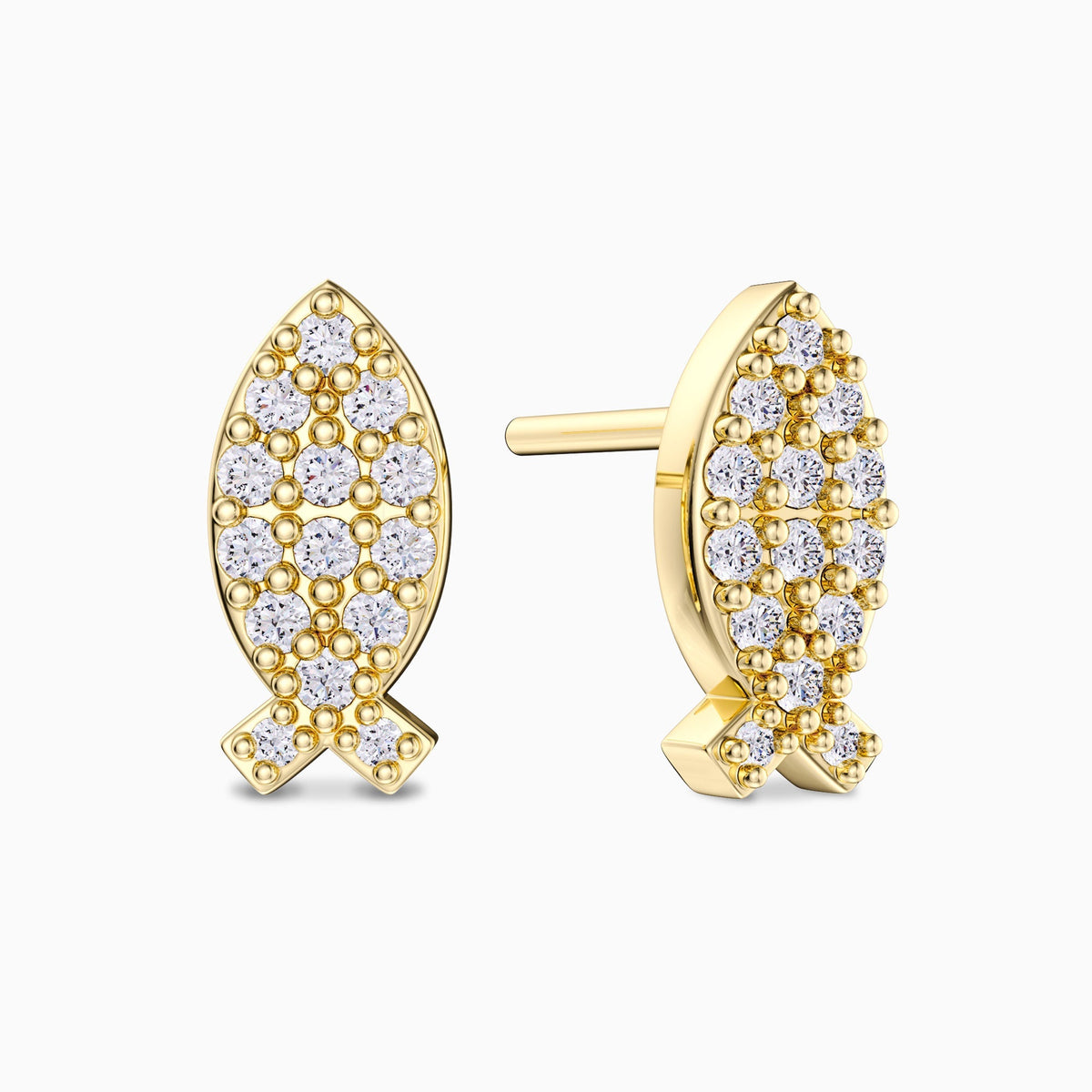 Sacred Ichthys Stud Earrings