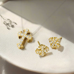 Cross Stud Earrings