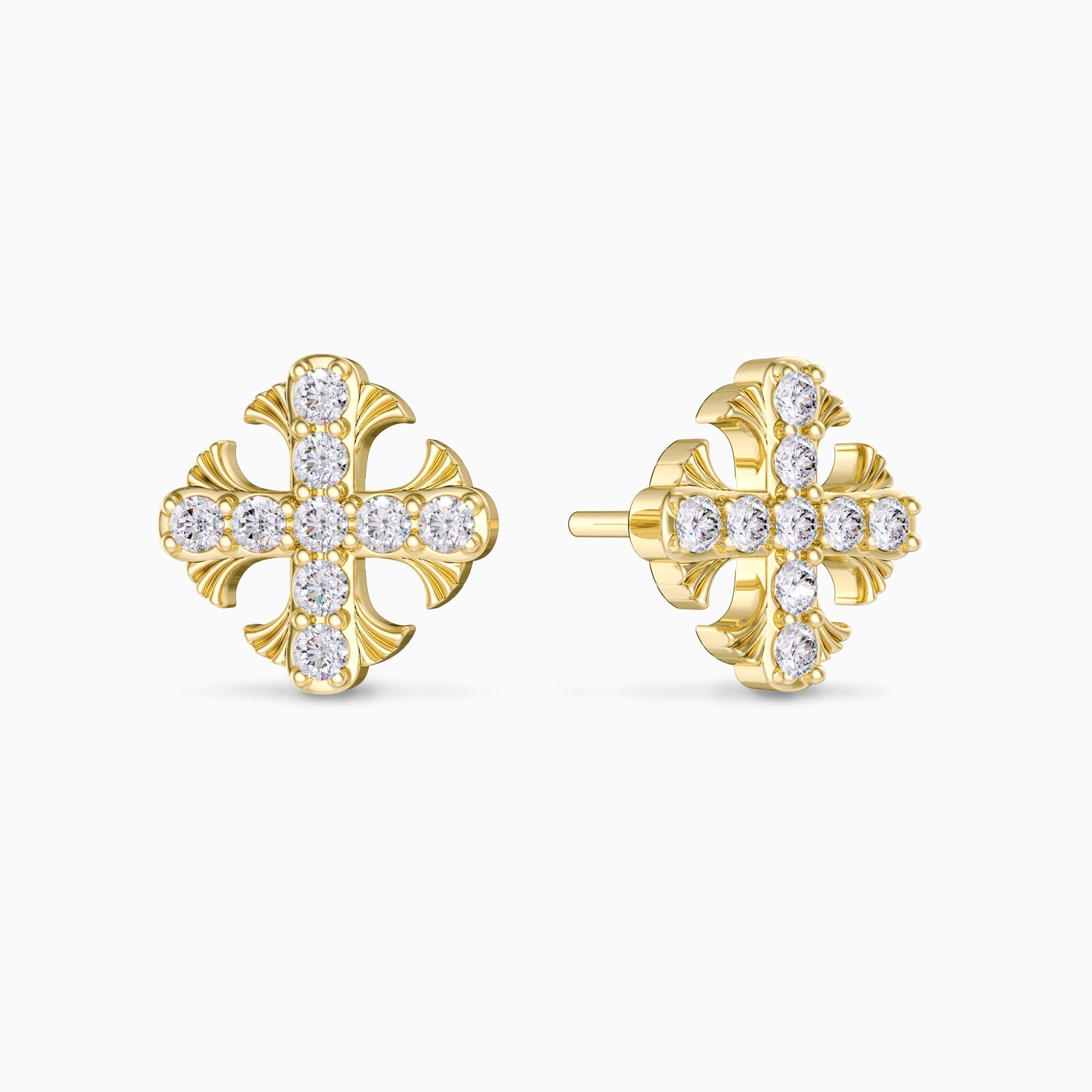 Cross Stud Earrings