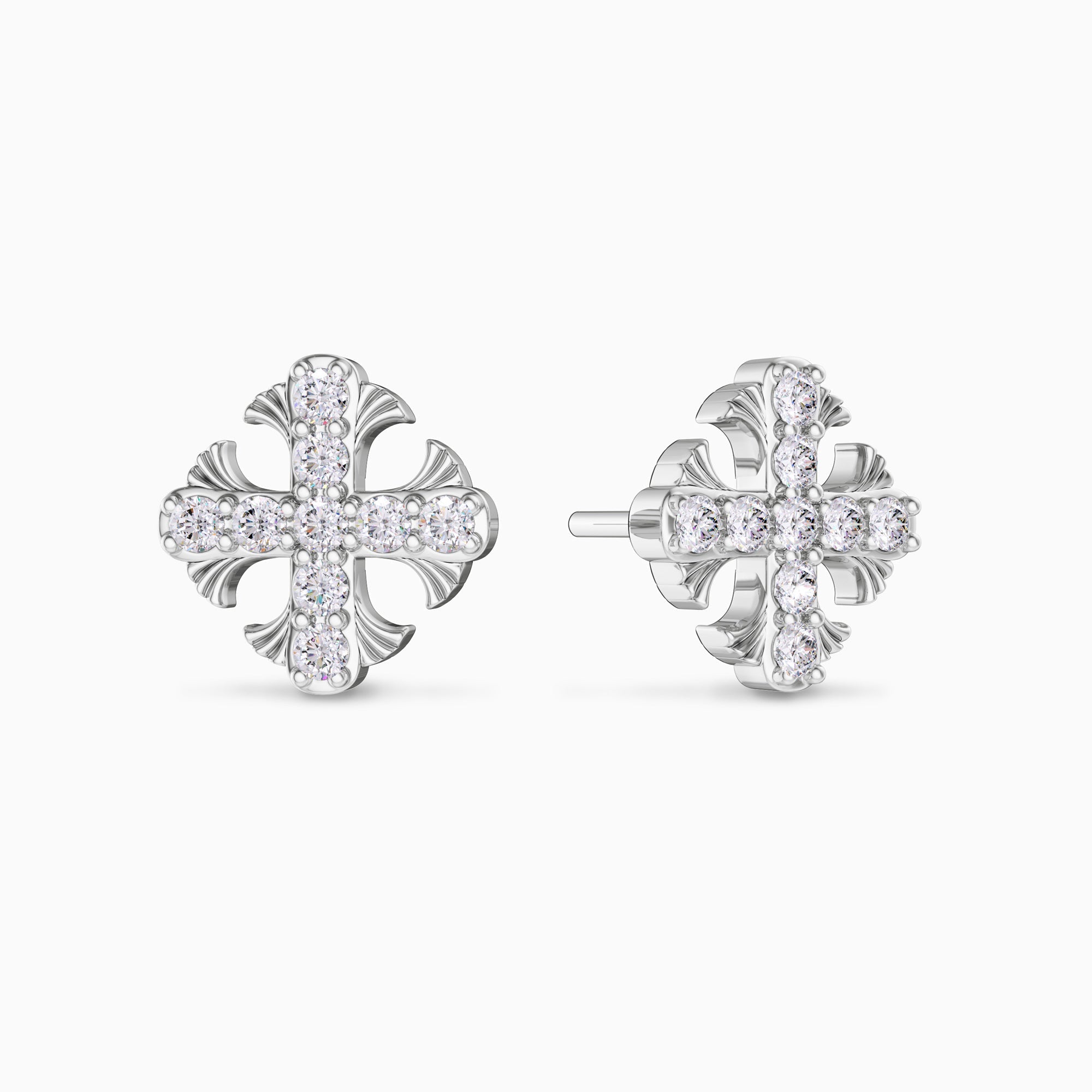 Cross Stud Earrings