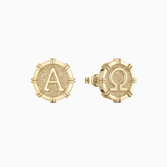 Alpha Omega Stud Earrings
