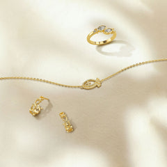 Ichthys Half Hoop Earrings