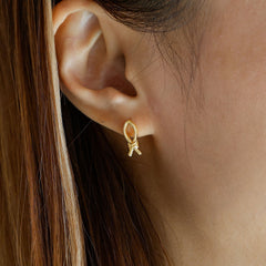 Ichthys Knot Stud Earrings