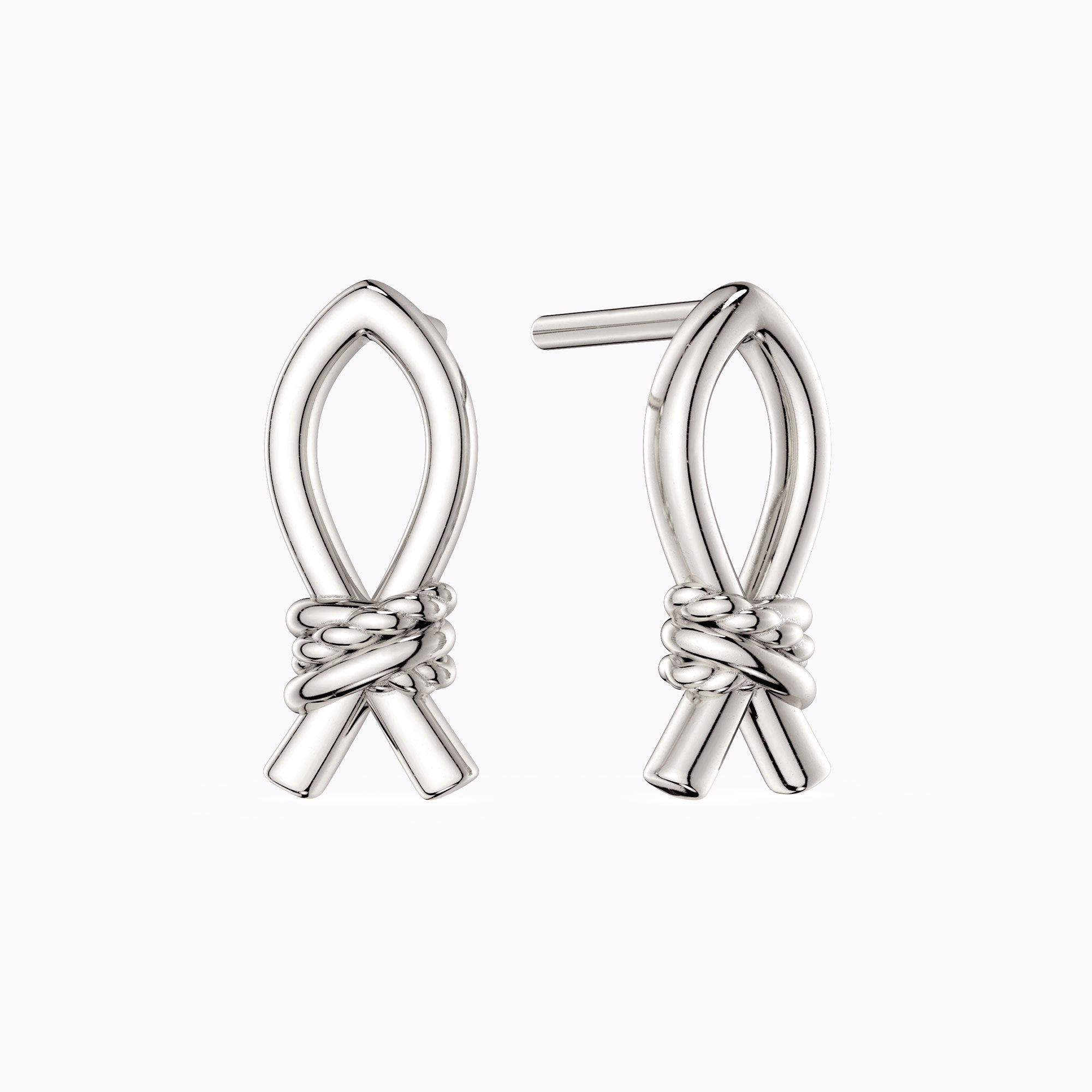 Ichthys Knot Stud Earrings