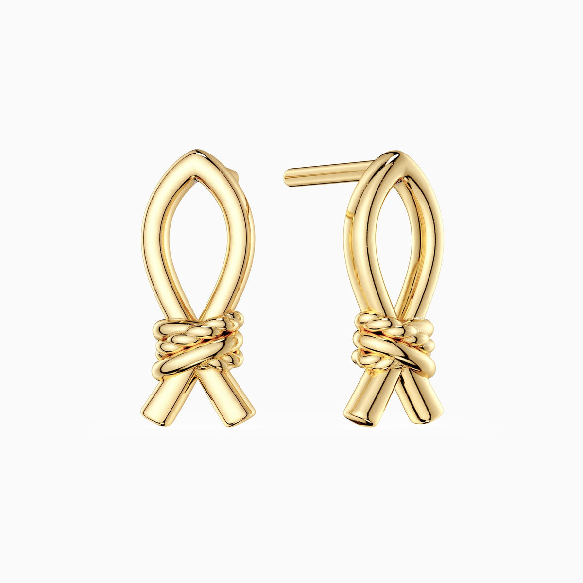 Ichthys Knot Stud Earrings