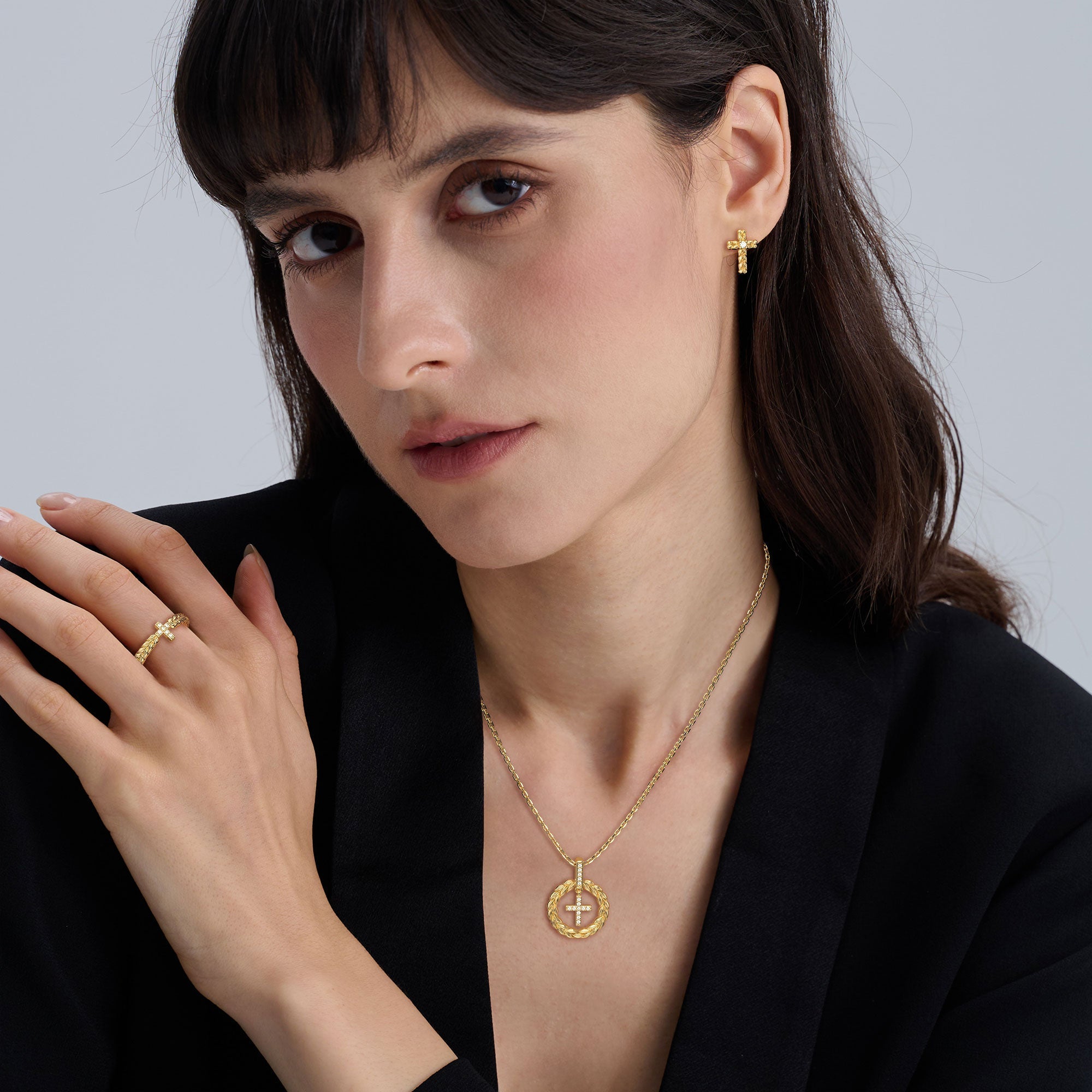 Eternal Blessings Cross Ring