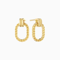 Manna Interlocked Statement Stud Earrings