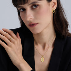 Manna Interlocked Statement Stud Earrings