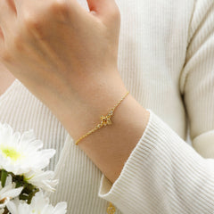 Floral Cross Tulip Bracelet