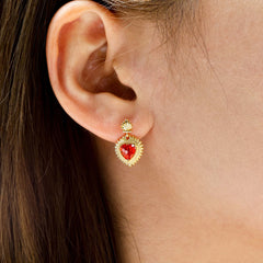 Nova Heart Earrings