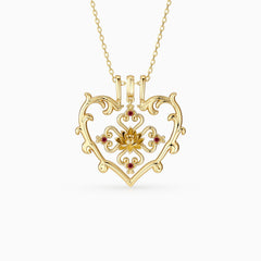 Sacred Bloom Water Lily Love Birth Flower Necklace Set