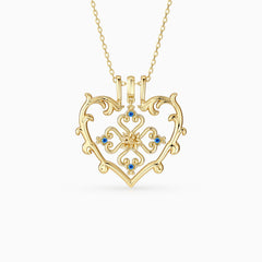 Sacred Bloom Poinsettia Love Birth Flower Necklace Set