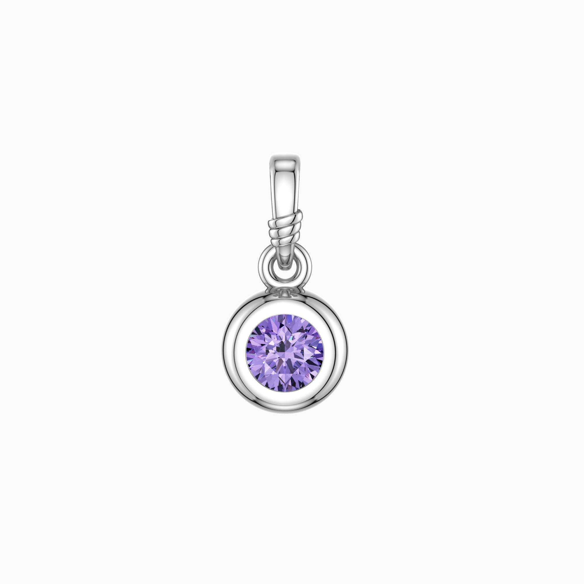 Bubble Knot June Birthstone Charm Pendant