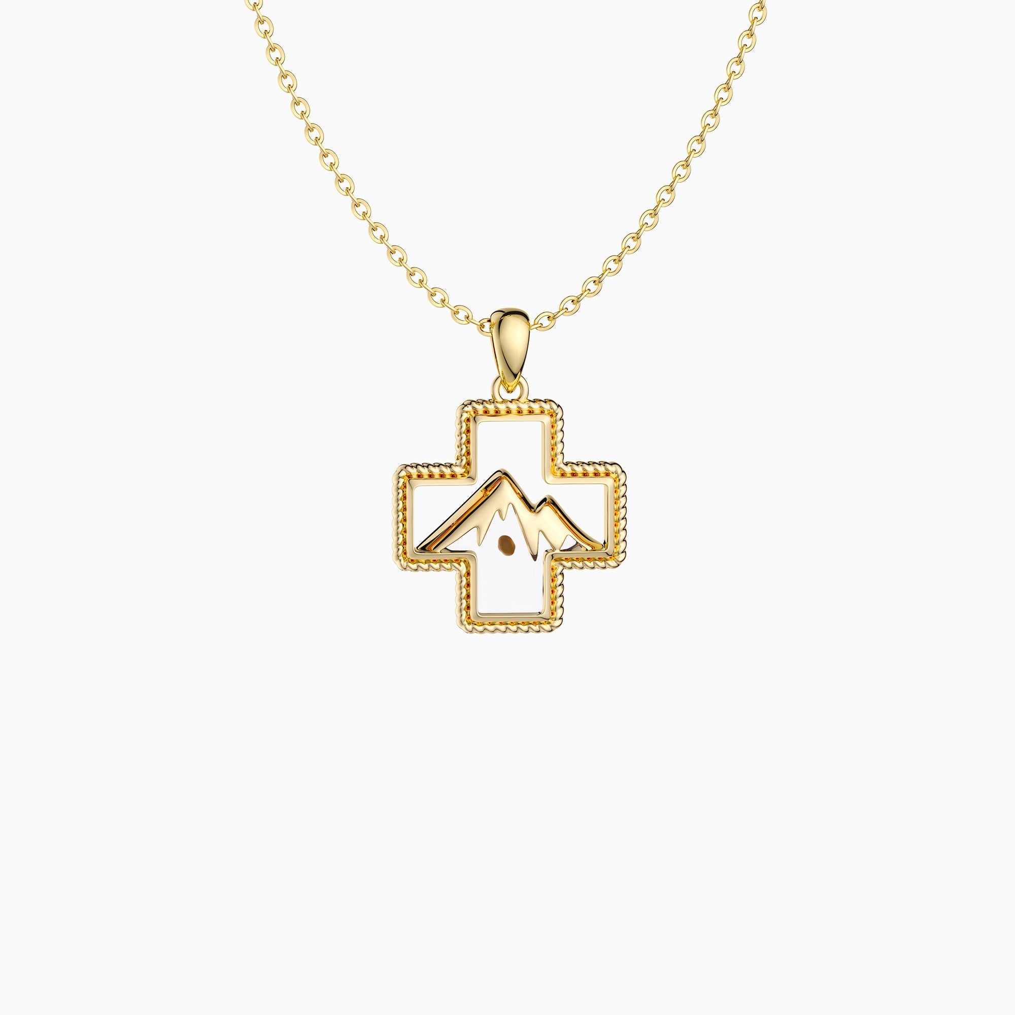 Mustard Seed Mountain Necklace