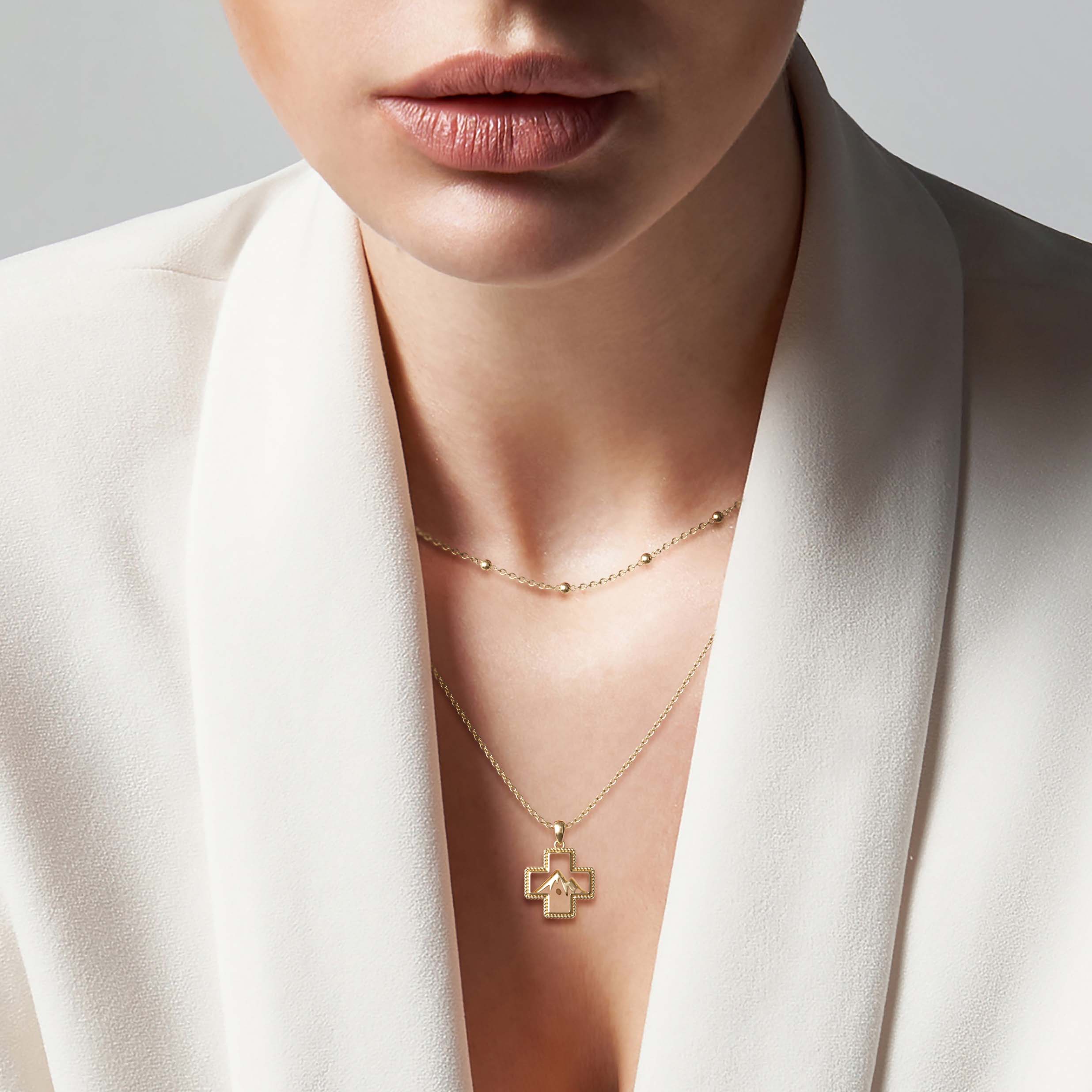 Mustard Seed Mountain Necklace