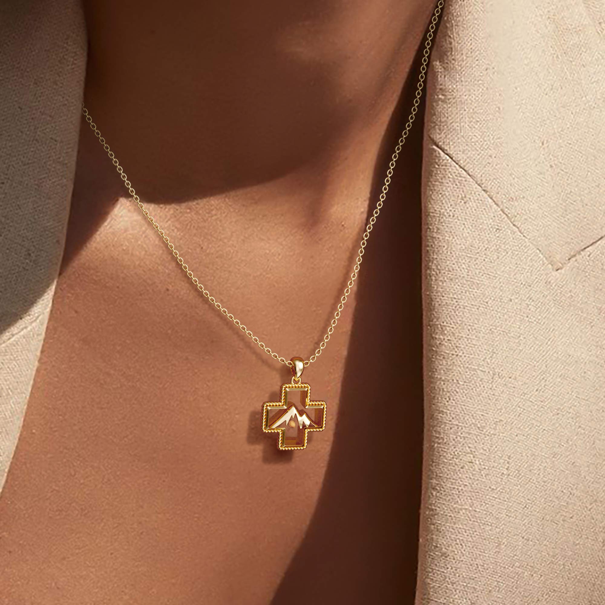 Mustard Seed Mountain Necklace