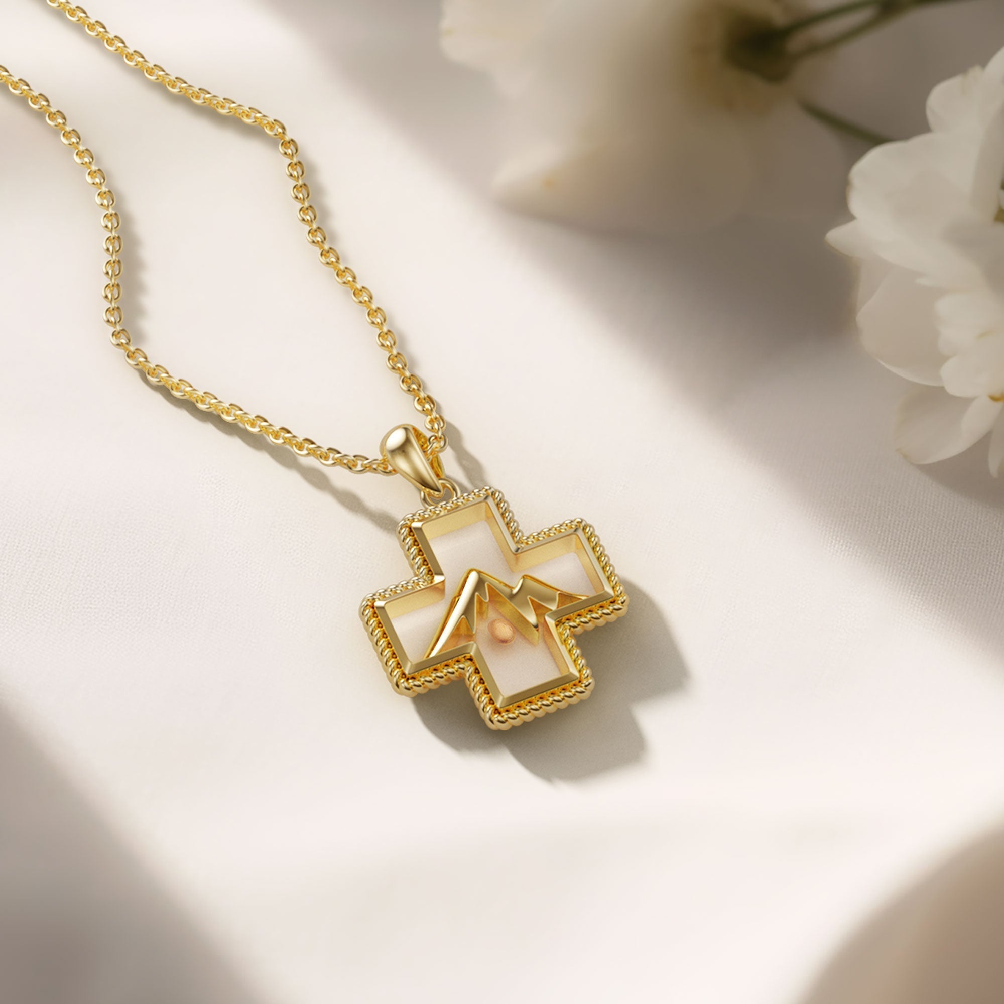 Mustard Seed Mountain Necklace