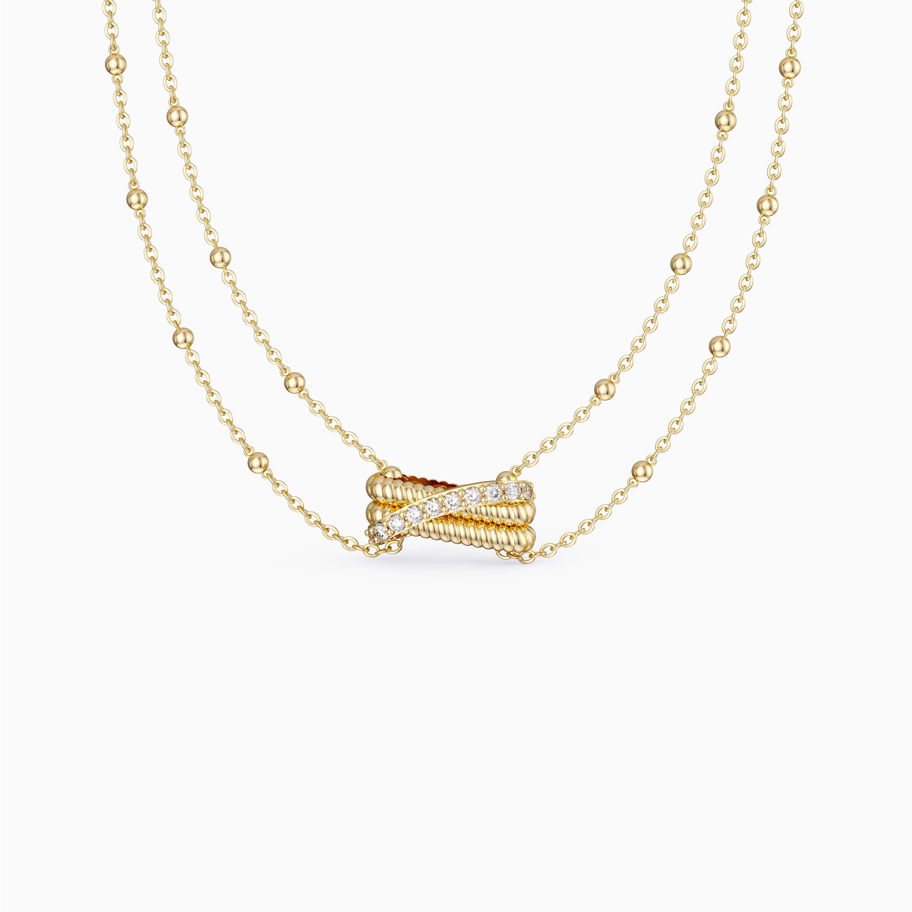 Layered Twisted Necklace