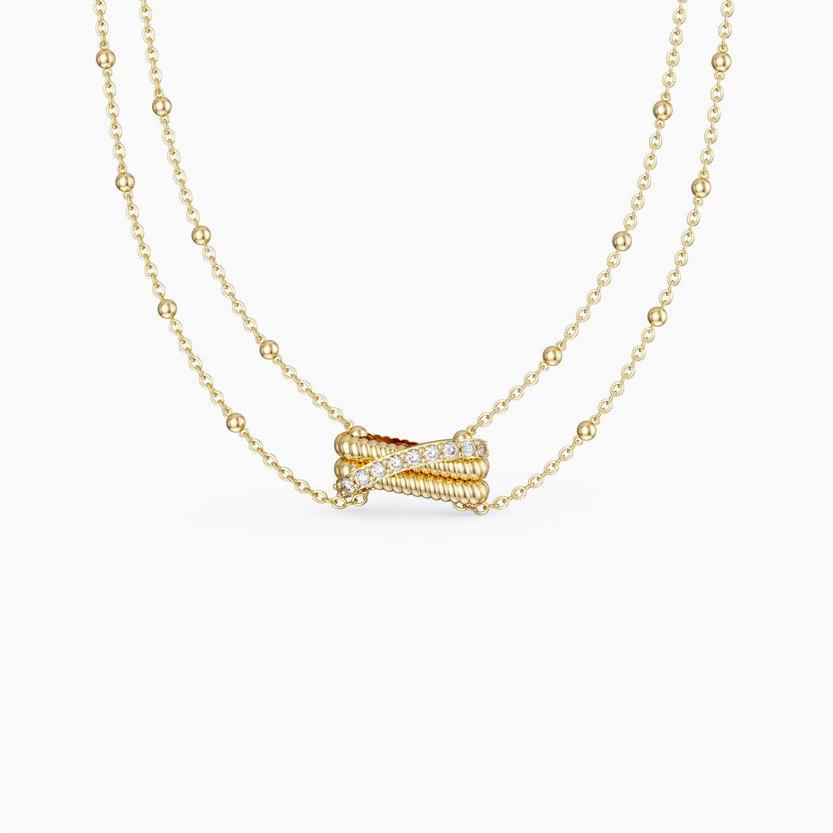 Layered Twisted Necklace