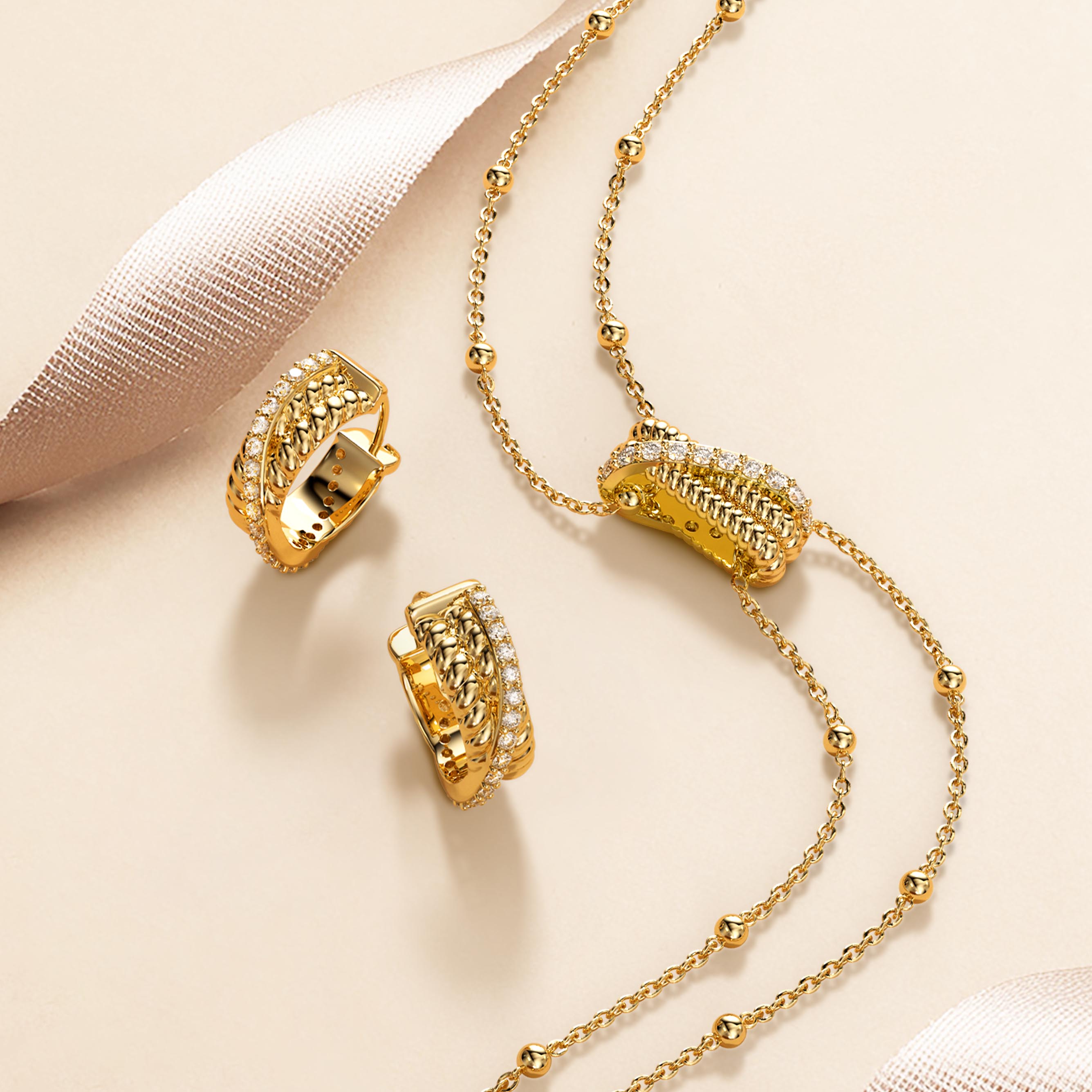 Layered Twisted Necklace