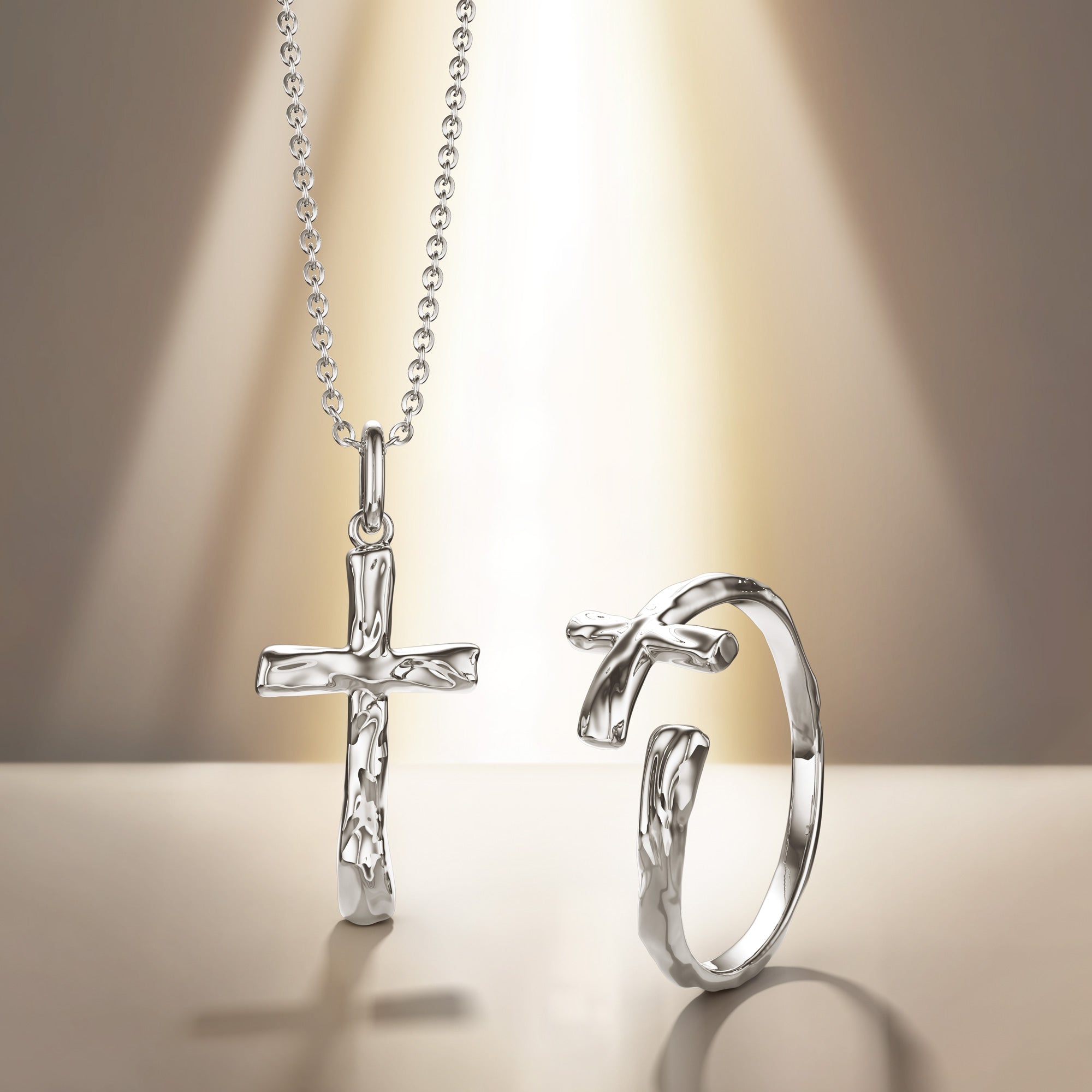 Liquid Open Cross Ring