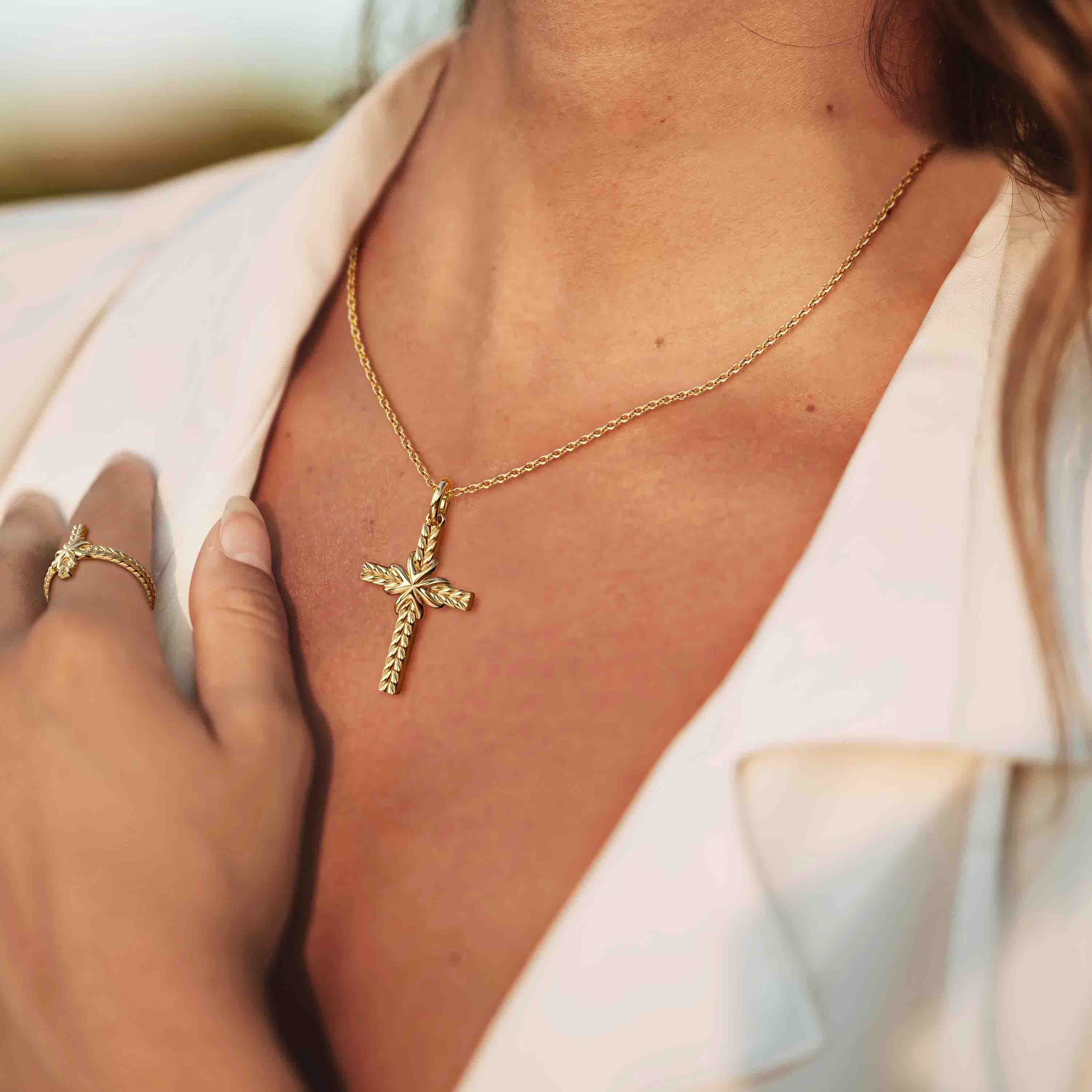 Devout Cross Stack Ring