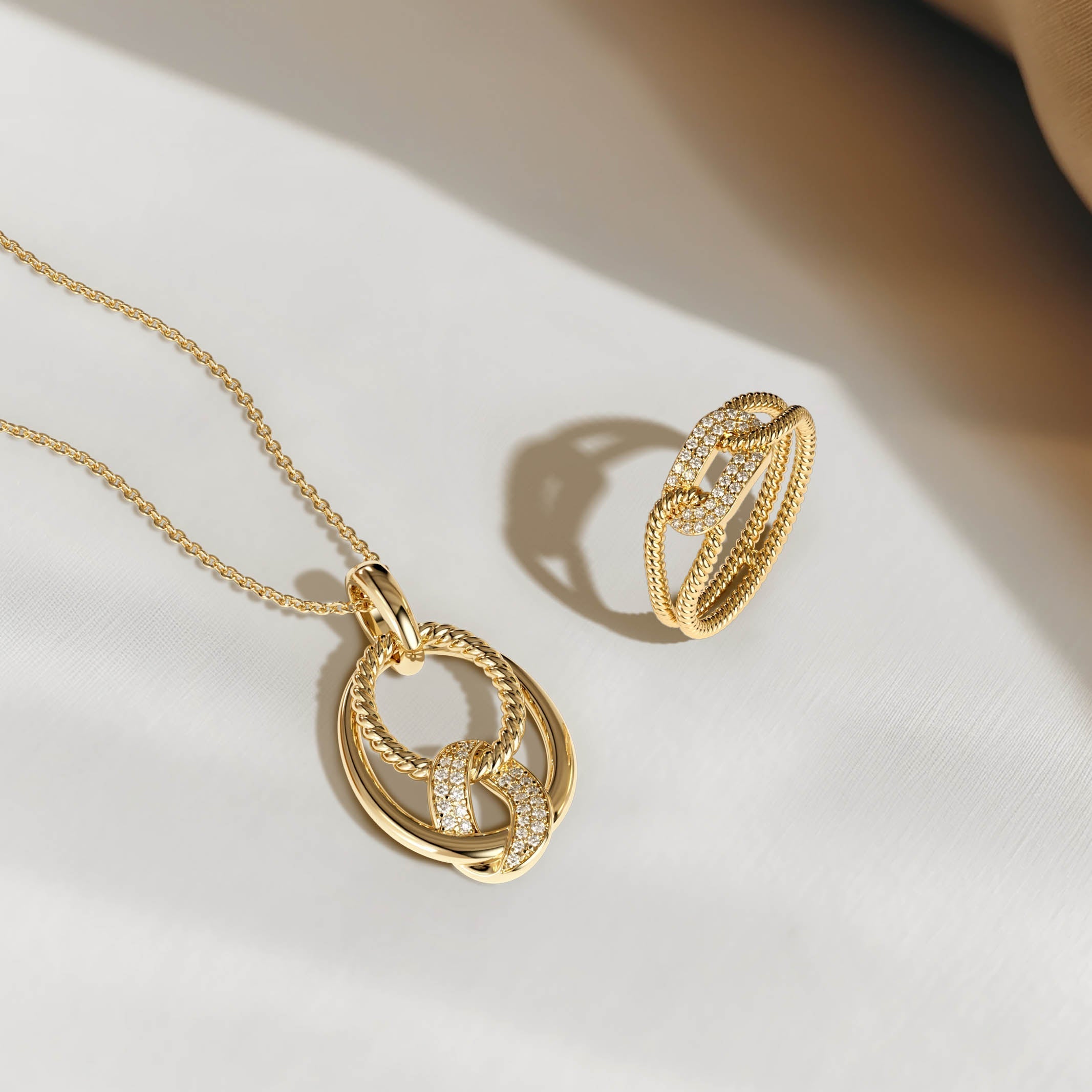 Interlocking Triple Ring