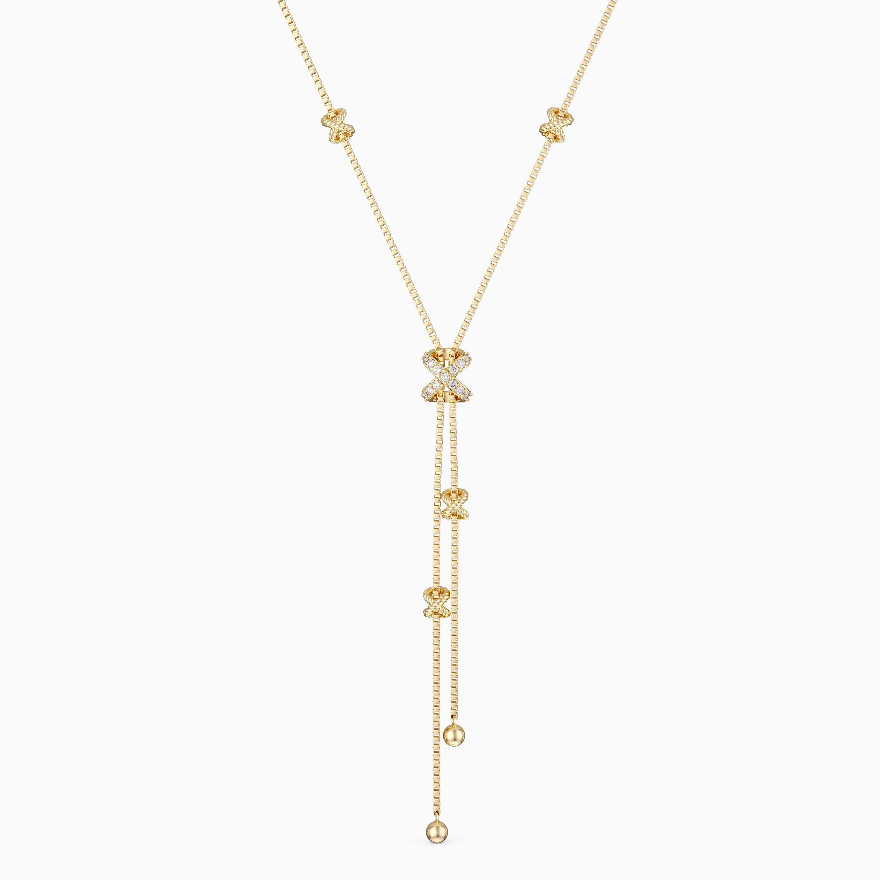 Delicate Cord Y Necklace