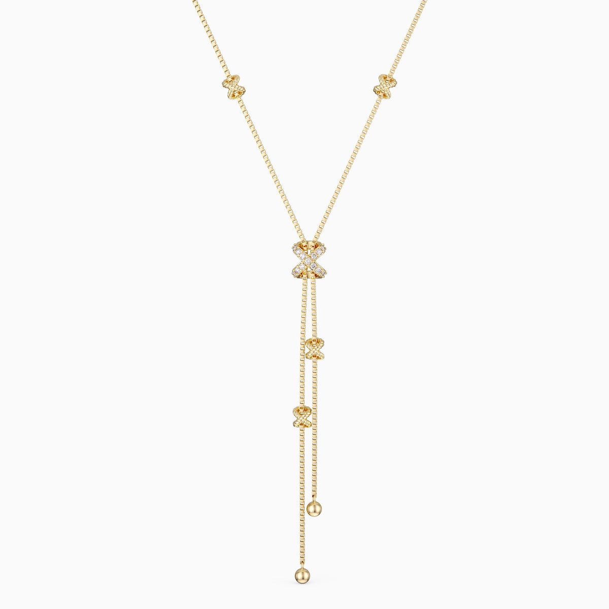 Delicate Cord Y Necklace