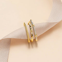 Three-Loop Stackable Knot Ring Set