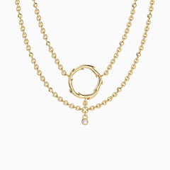 Thorns Circle Layered Necklace